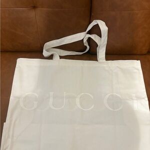 Gucci Ivory Cotton Tote